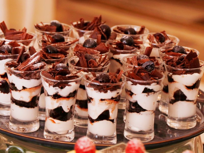christmas chocolate trifles