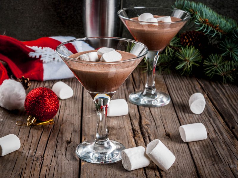 festive chocolate martini