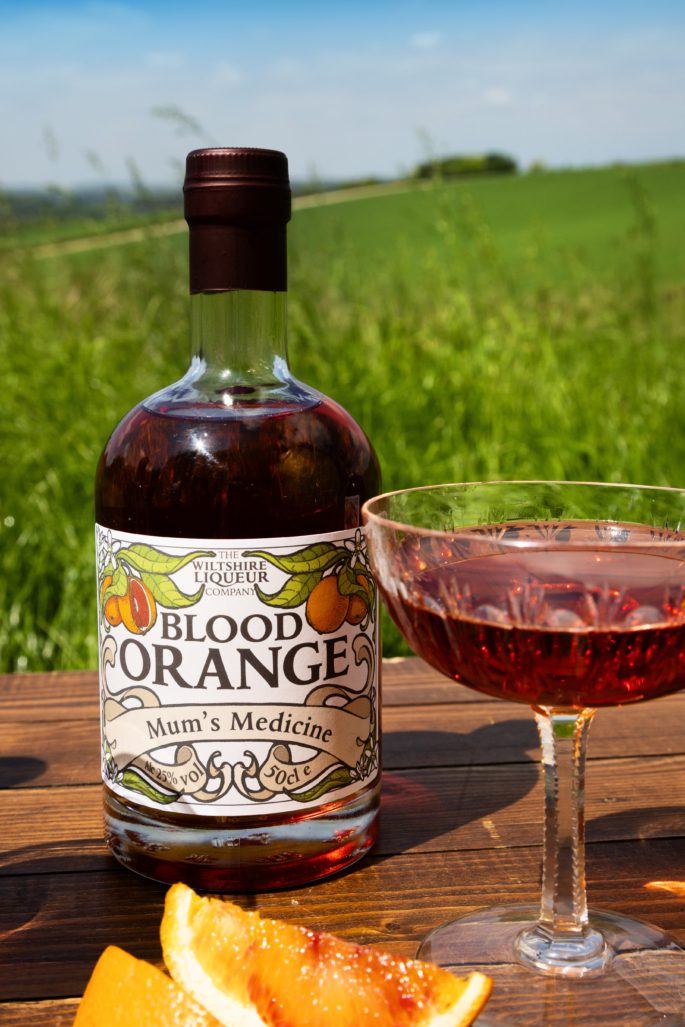 Blood orange liqueur mums medicine