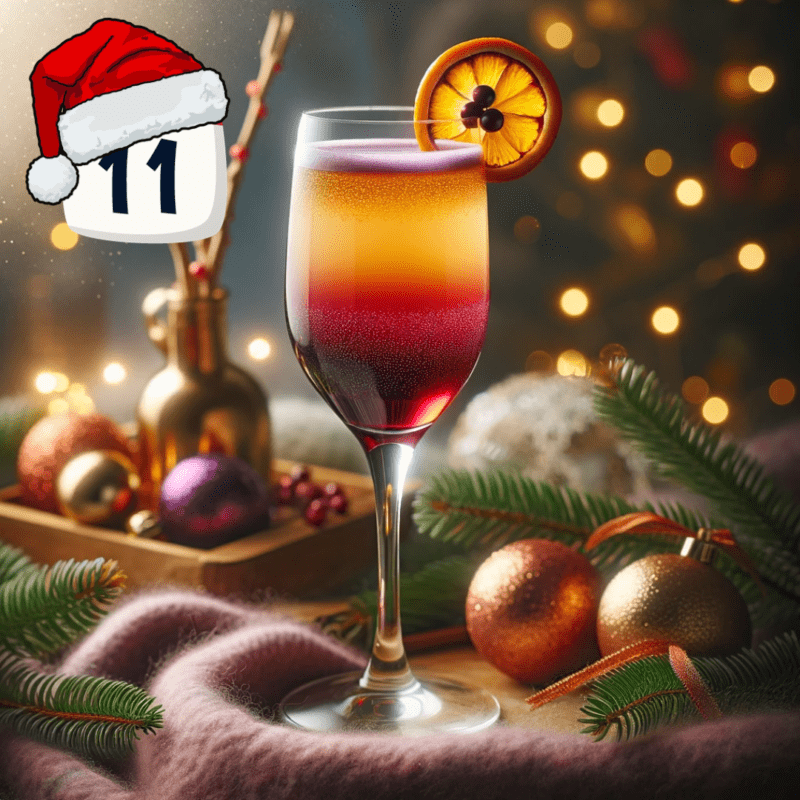 Twilight damson sparkler christmas cocktail
