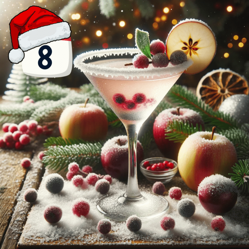 frosty orchard martini christmas cocktail