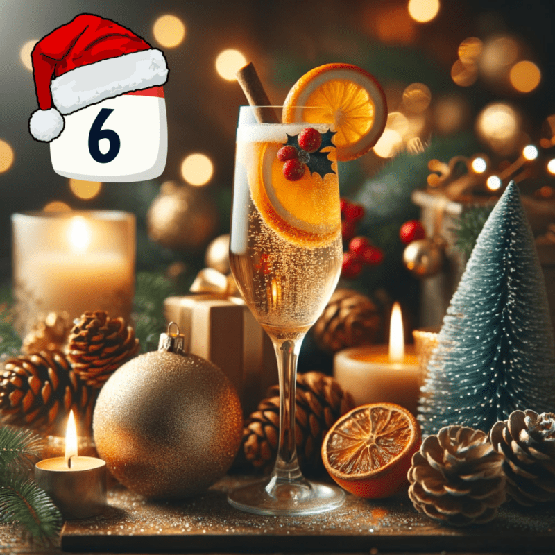 frosted orange whisper christmas cocktail
